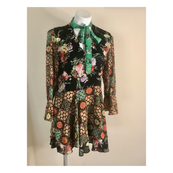 Patchwork Pattern Dress - Picture 2 of 3